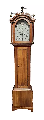 Antique Late 18th Century New England Roxbury Style Tall Case Grandfather Clock • $2200