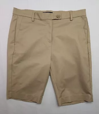 M&S  Ladies Classic CHINO Shorts Stretch 'COFFEE' 14uk (42eu) Excellent Cond • £7.99