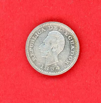 Ecuador  1/2  Decimo  1894 Lima  Km 55.1  Au. • $44.50