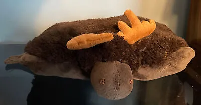 PeeWee Pillow Pet Dark Brown Moose 12” X 9” • $8.99