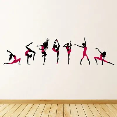 Pink Dancers Ballet Dance Wall Sticker WS-47527 • £14.98