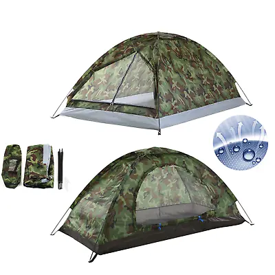 TOMSHOO Pop Up Tent Automatic 2 Man Person Family Waterproof Camping Hiking V4R2 • £15.99