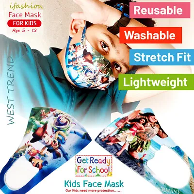 Kids/Toddler Face Mask Reusable Washable Covering Virus Protection UK • £2.20