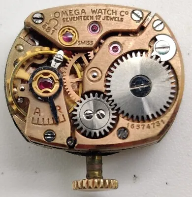 Vintage Omega Cal. 481 17 Jewel Watch Movement Running  • $28