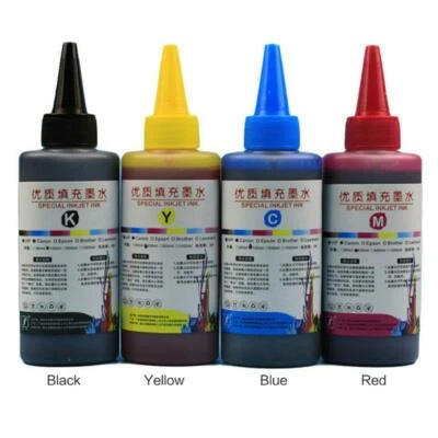 $9 • Buy 100ML Refill Ink Kit Universal Dye Printer Supplies Desktop Printing Paper For