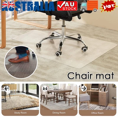 $25.59 • Buy Chair Mat Carpet Floor Protectors PVC Home Office Room Computer Work Mats 122x92
