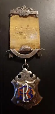 £29.99 • Buy 1925 RAOB Antediluvian Order Of Buffaloes Silver & Enamel Medal Gaiety Lodge 47