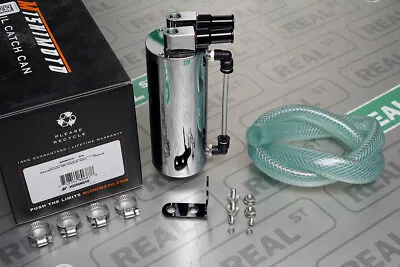 Mishimoto Aluminum Small Oil Catch Can Includes Hose And Hardware MMOCC-SA • $110.95