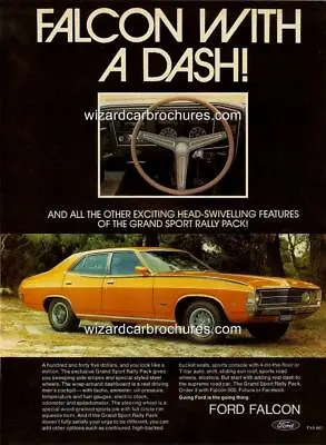 1972 1973 1974 Ford Falcon Xa Gs 4 Door A3 Poster Ad Sales Brochure • $14.85