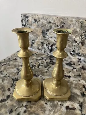 Vintage Brass Candlesticks • $15