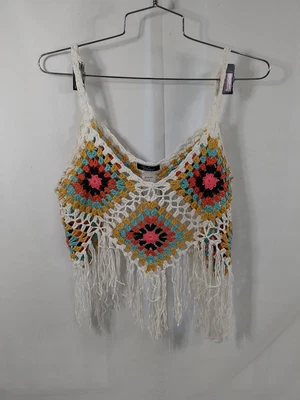 £14.71 • Buy Vivid Women’s  Crochet Fringe Top Size Small