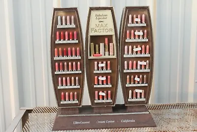 ~ Vintage Max Factor Fabulous Lipcolor Lipstick Store Display Case Hard To Find~ • $1499.31