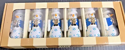 6 Vintage Snowman Place Card Holders 1998 The Bombay Company Set • $19.99