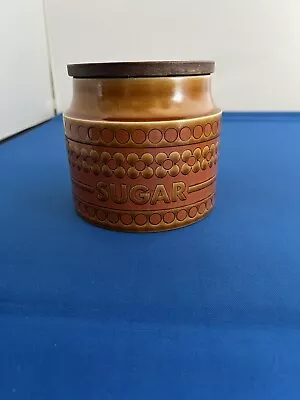 Vintage Hornsea Pottery Saffron Sugar- Slight Damage To Seal On Lid • £7