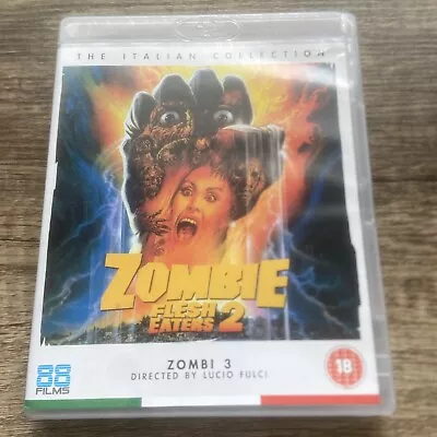 Zombie Flesh Eaters 2 (zombie 3) Blu Ray 88 Films Italian Collect Lucio Fulci • £4.99