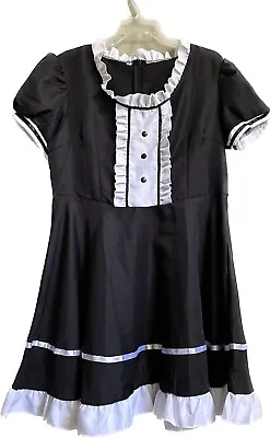 Women’s Black And White Maid Costume Dress Size XXL • $14.99