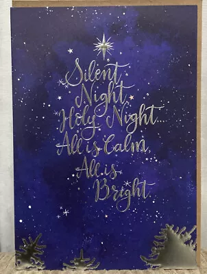 Christmas Card ‘Silent Night’ - To Anyone - Hallmark Card (Standard Size) • £3.25