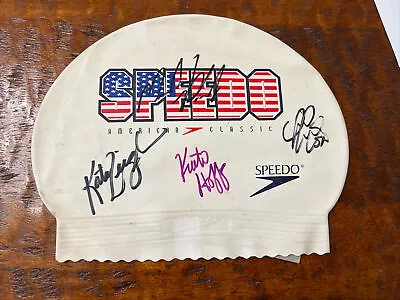 Michael Phelps Kate Ziegler Signed Speedo Swim Cap PSA DNA Coa Autographed • $399