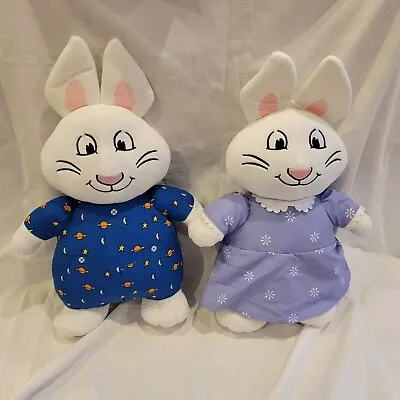Max And Ruby Rabbit Bundle White Bunny Plush Doll Set Kids TV Show Toy • $23