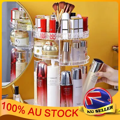 $19.98 • Buy 360 Degree Adjustable Rotating Makeup Organiser Cosmetic Perfumes Display Stand