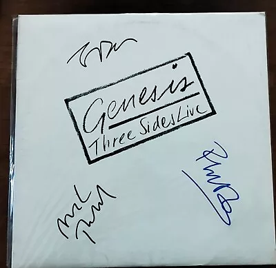 £202.44 • Buy Genesis Rare   Tree Sides Live   Lp Usa Signed Phil Collins Tony Banks Rutherford 