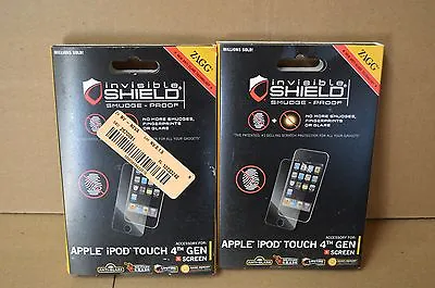Lot Of 2 Zagg Invisible Shield Screen Protector Apple IPod Touch 4th Generation • $9.99