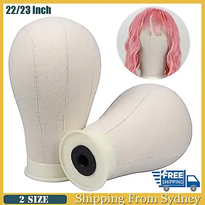 22/23  Canvas Mannequin Model Cork Head Block Hat Wig Styling Plate Bottom Clamp • $10.99