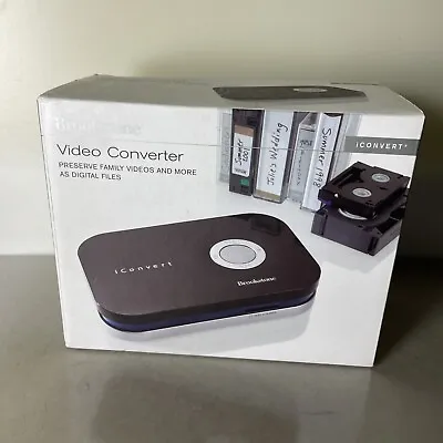 Brookstone Digital Video Converter IConvert VHS  To Digital Files New • $34.39