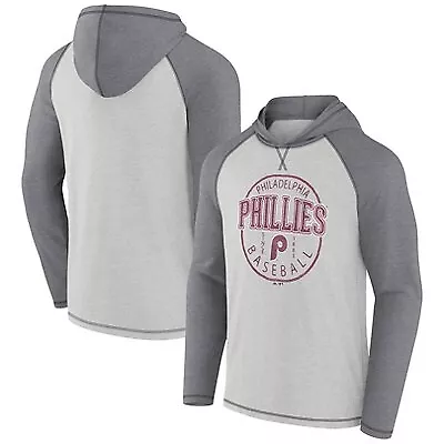 MLB Philadelphia Phillies Men's Lightweight Bi-Blend Hooded Sweatshirt - M • $9.99