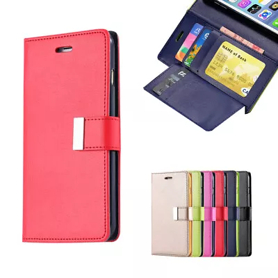 For IPhone 8 Plus 6s 7 SE 2020 2022 Leather Wallet Case Card Shockproof Cover • $9.99