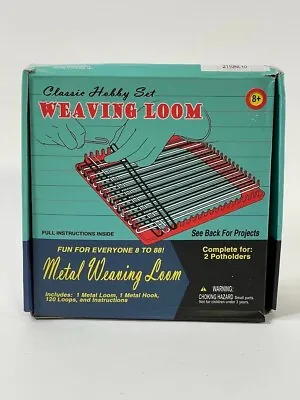 Classic Hobby Set Weaving Loom Metal Weaving Loom Pepperell Braiding Co • $9.99