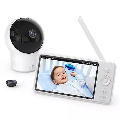 Eufy Video Baby Monitor 720P Security Camera  5  Display Night Vision 110° Angle • $99.99