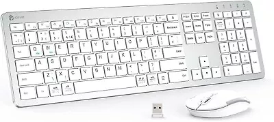 Wireless Keyboard & Mouse Combo For Mac WIN IClever GK08 Rechargeable Ultra Slim • £22.49