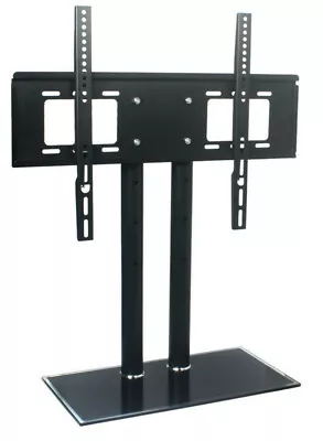 For Panasonic TH65PHD7 Table Top High Gloss Glass TV Stand Black • £54.99