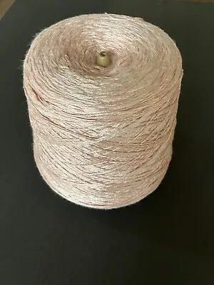 3 Pound Cone Spool Combed Cotton Weaving Yarn Thread Pink • $19.95