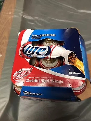 Lot Of 9 Empty Detroit Red Wings Miller Lite Cabottles 2013 Collector 841822 • $9.99
