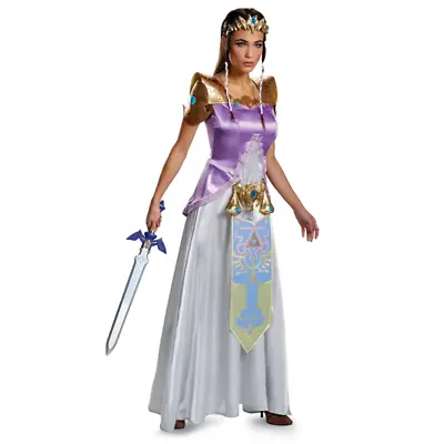 Princess Zelda Womens Deluxe Legend Of Zelda Costume Run Out Sale Disguise • $79