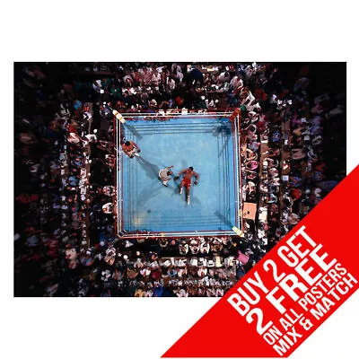 Muhammad Ali Bb2 Vs George Foreman Poster Print A4 A3 Size Buy 2 Get Any 2 Free • £6.97