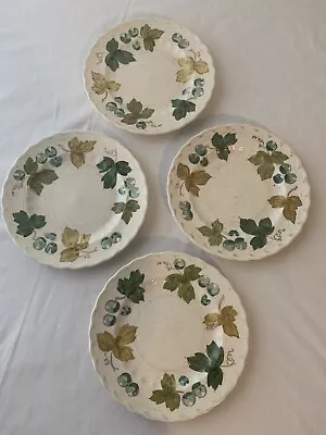 Metlox Vernon Ware Salad Plates Set Of 4 Grapes And Leaves Poppytrail • $16.50