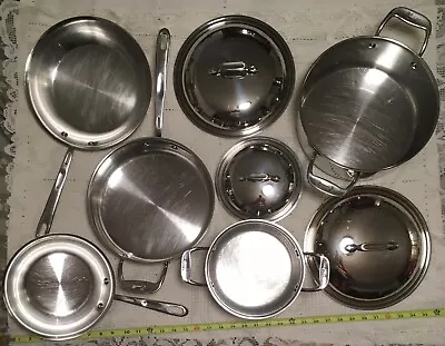 $70 • Buy Emeril Lagasse 8 Piece Stainless Steel Cookware Set, 2 Skillets, 3 Pans & 3 Lids