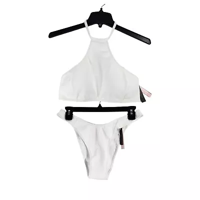 Victoria’s Secret Swim Sport Glam High-Neck Bikini Top Brazilian Bottom Size M • $29.43