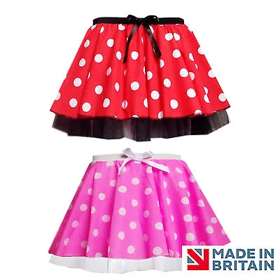 Girls MINNIE Tutu MOUSE Style Tutu Skirt - Dance Costume Fancy Dress UK MADE • £8.99