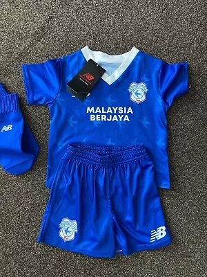 Cardiff City Baby Football Kit 12-18 Months 22/23 • £25