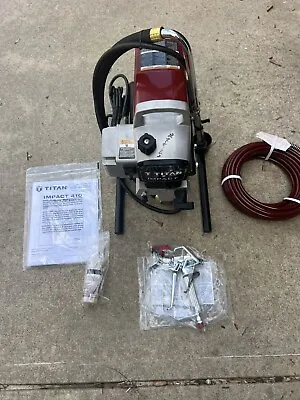 Titan 410 Impact 3100 PSI 0.47 GPM Electric Skid Airless Paint Sprayer W/ Gun... • $800