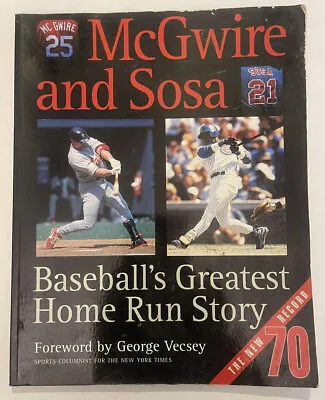 Makr McGwire And Sammy Sosa Baseball's Greatest Home Run Story HC Book W DJ • $10