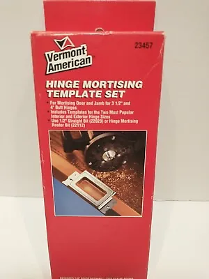 Vermont Hinge Mortising Template Set Door & Jamb 3-1/2  & 4  Butt Hinges   S1 • $9.99