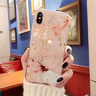 $7.95 • Buy IPhone 11 Pro Max XR XS 8 7 6 Case Shockproof Tough Marble Soft Cover For Apple