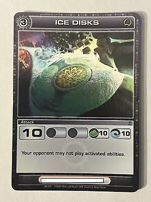 Chaotic 86/222 Ice Disks Holo Foil Rare Attack Card • $4.94