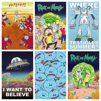 £4.99 • Buy RICK & MORTY Posters - Glossy High Quality - Bedroom Wall Decor