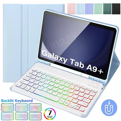 For Samsung Galaxy Tab A9 Plus 11 Inch Tablet Backlit Keyboard Case Cover Mouse • $7.51